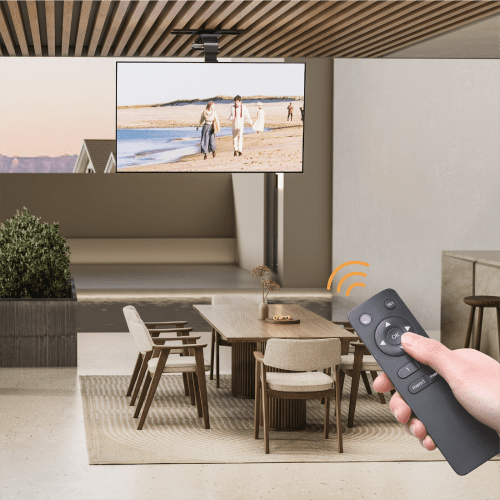 Smart Large motorisert tv-heis for takmontering bilde av montering i tak