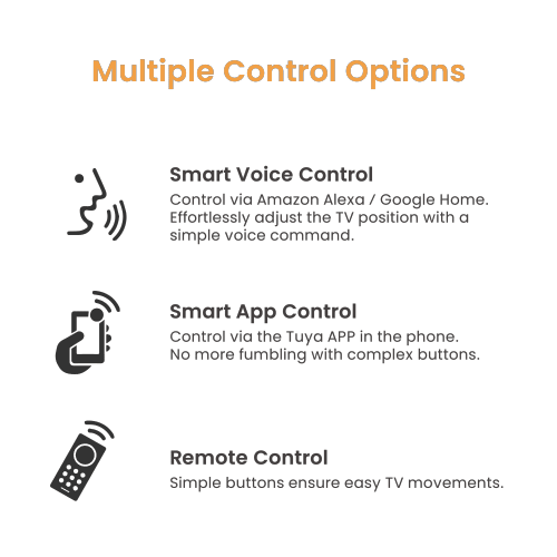Smart Large motorisert tv-heis full app styring