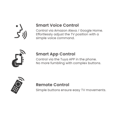 Smart XL motorisert tv-heis med full app styring